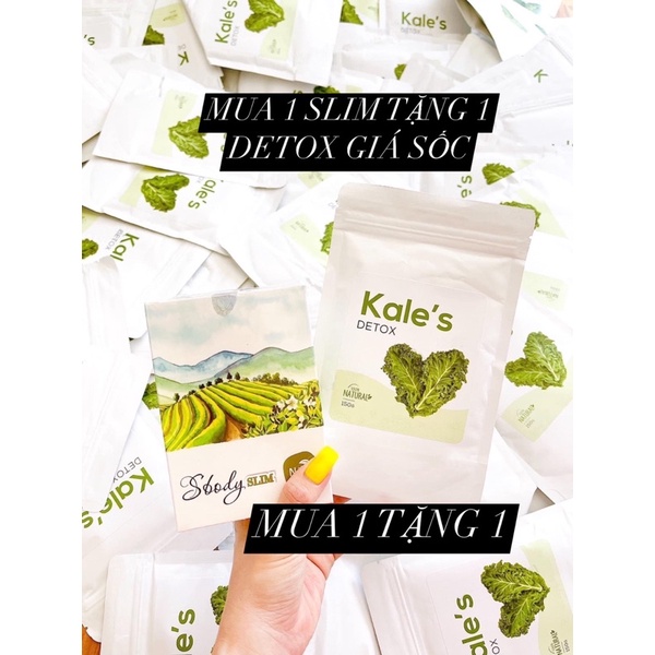 GIẢM CÂN SBODY SLIM TẶNG KÈM DETOX CẢI XOĂN KALE'S