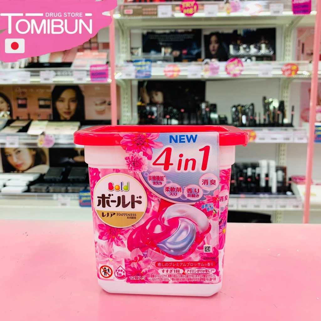 Viên Giặt Xả Gelball 3D - 4 phân loại- Hộp 12/17 viên - túi 31/ 56 viên - Hàng Nhật Bản nội địa - Tomibun