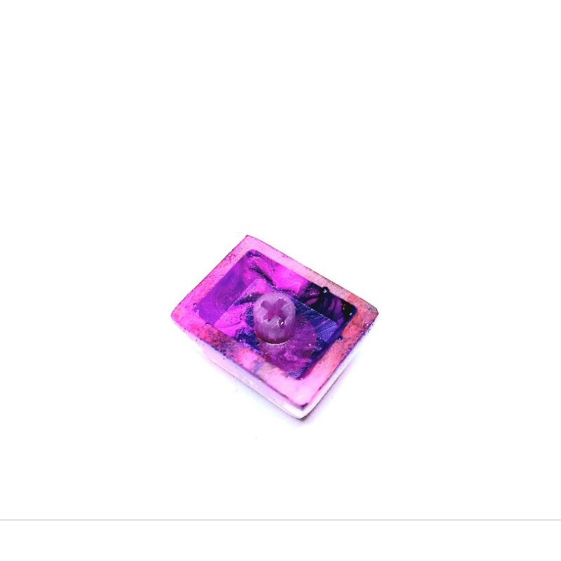 Keycap resin cá koi mini 1.25U SA tone hồng đen trang trí bàn phím cơ gaming