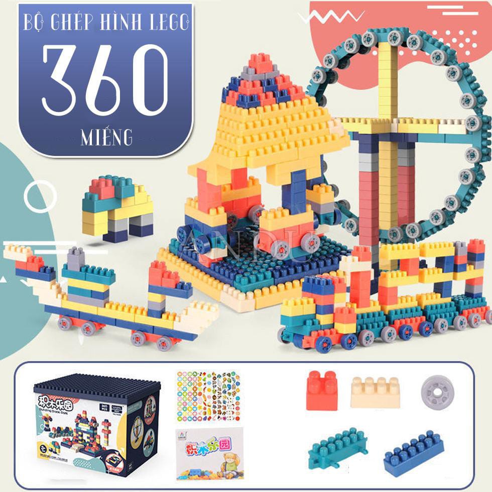 Bộ Xếp Hình Lego, Đồ Chơi Cho Bé 520 Chi Tiết Siêu Trí Tuệ Vòng Quay Khổng Lồ Cho Bé