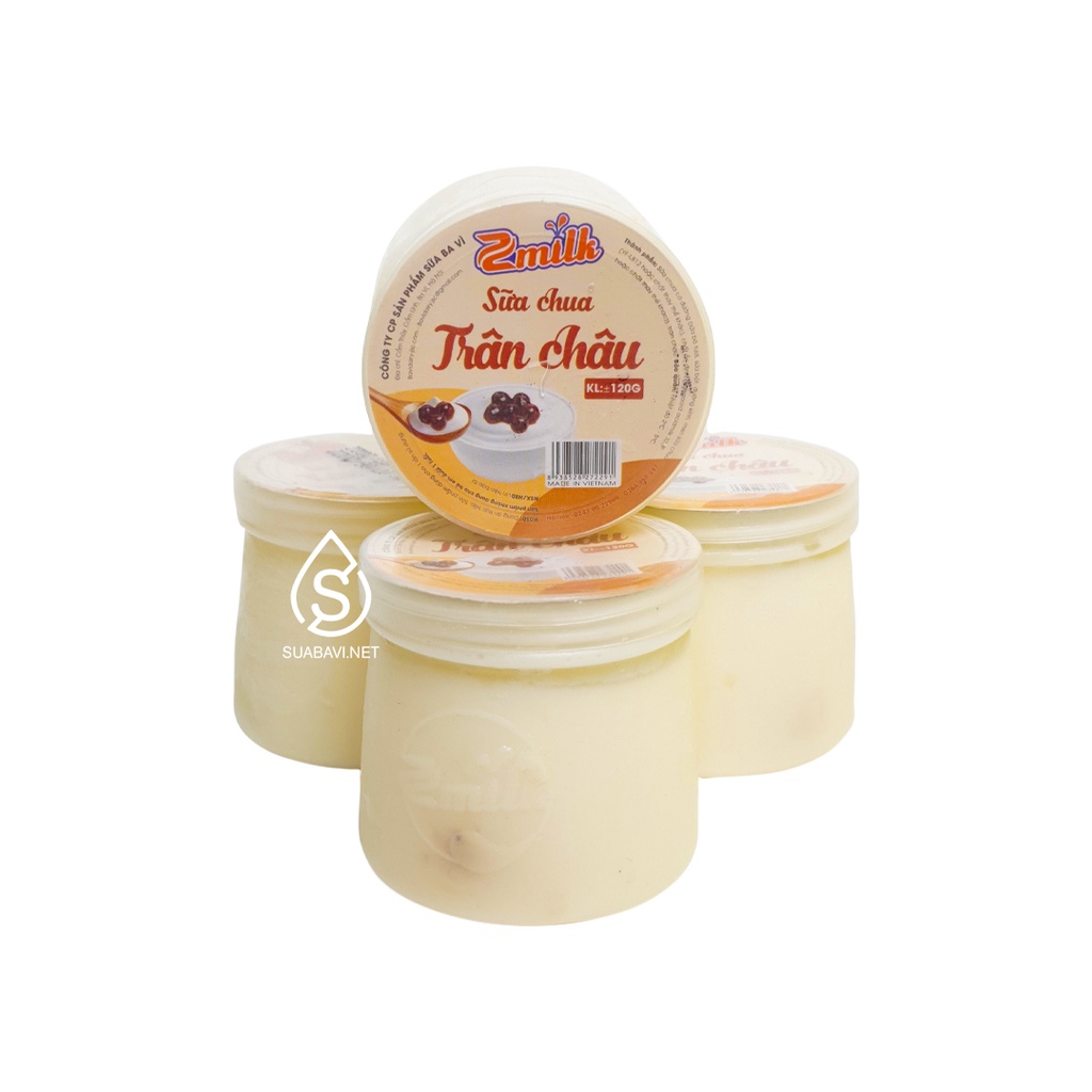 Sữa Chua Trân Châu Ba Vì - Zmilk - Hộp 12 Hũ