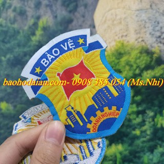 Logo bảo vệ thêu sẵn