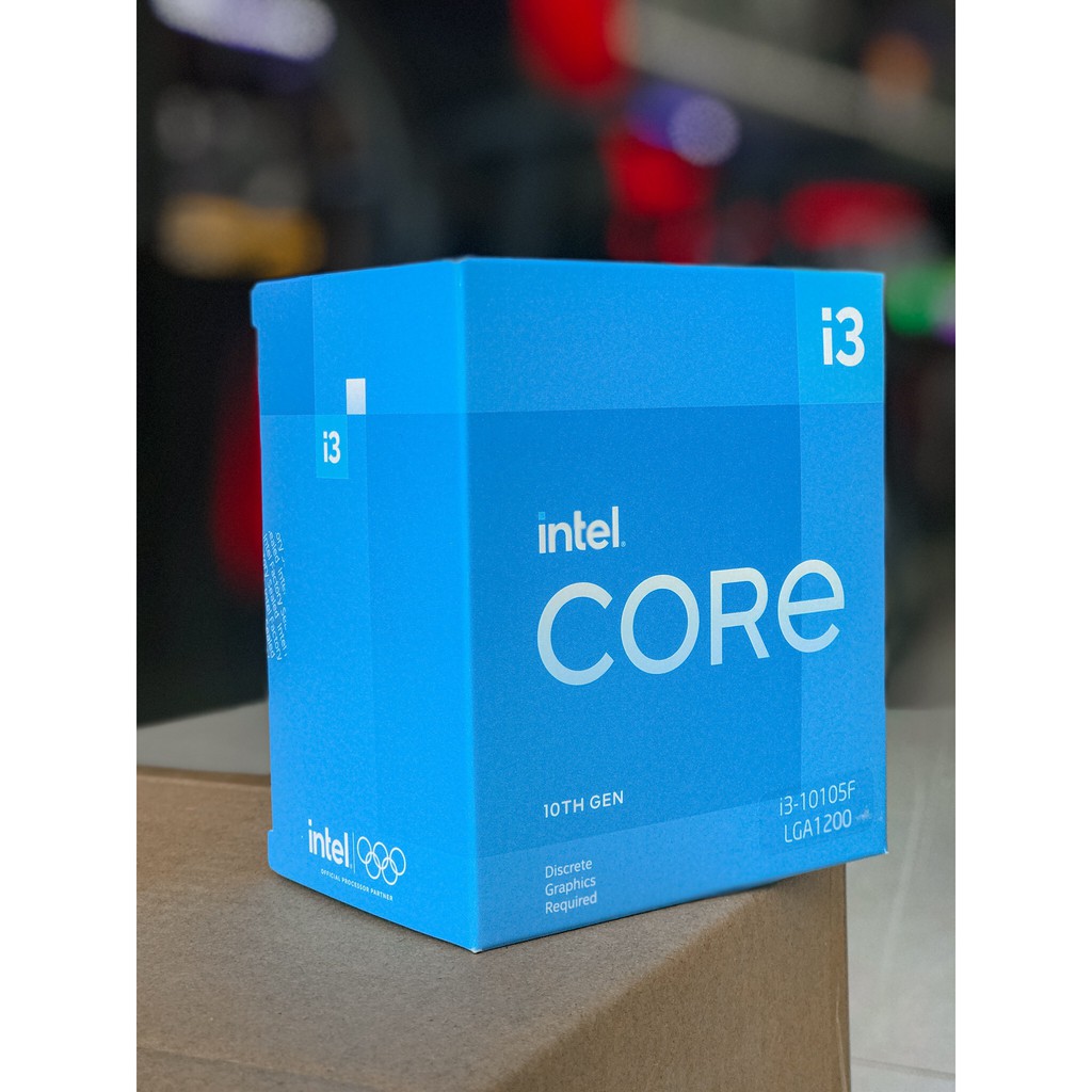 CPU BỘ VI XỬ LÝ INTEL CORE I3 - 10105F 4C/8T ( 3.7GHZ UP TO 4.4GHZ, 6MB )