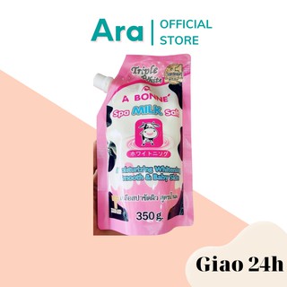 Muối tắm bò sữa tẩy tế bào chết body A Bone Spa Milk Salt Thái Lan 350g hàng chính hãng sữa tắm Ara