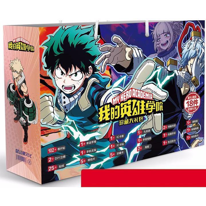 (new) Túi quà Boku no Hero Academia Học viện anh hùng in hình anime chibi hình chữ nhật