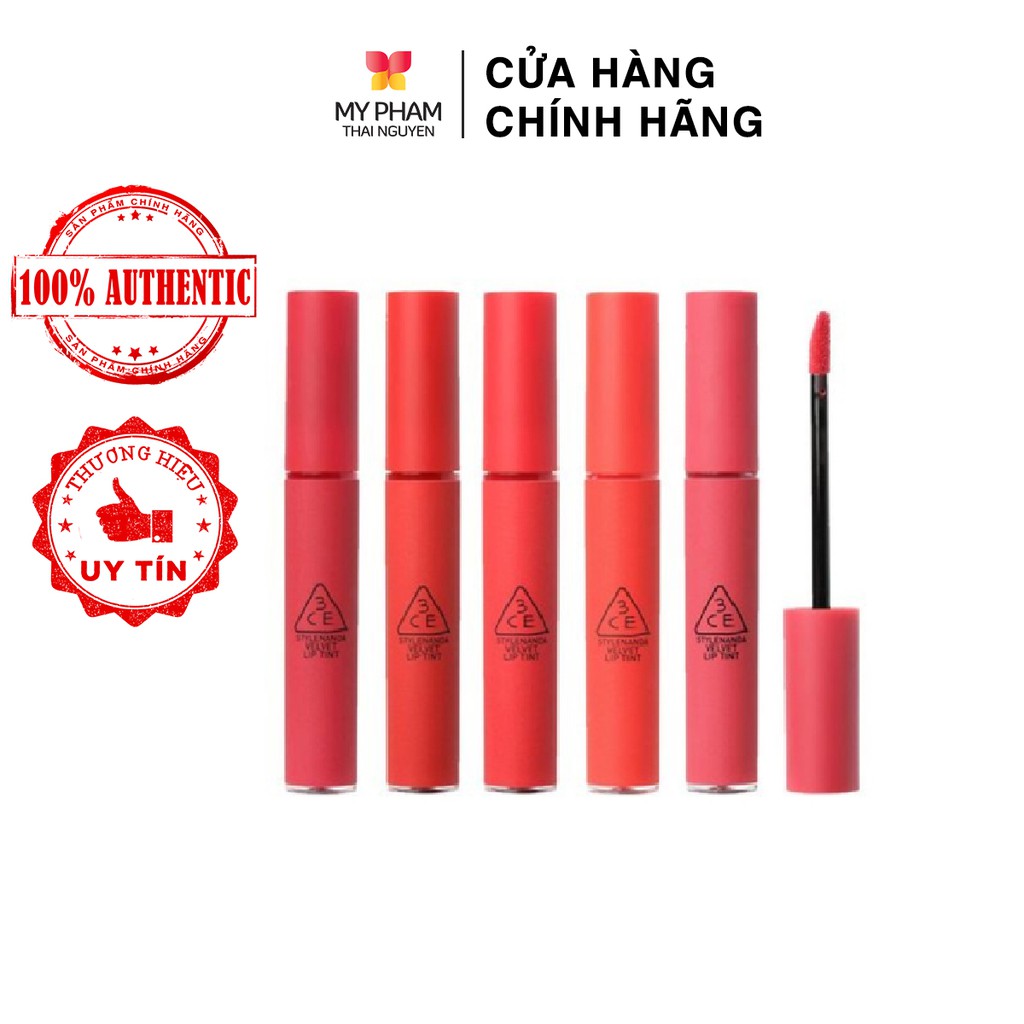 SON KEM 3CE VELVET LIP TINT BẢNG MAÙ MỚI