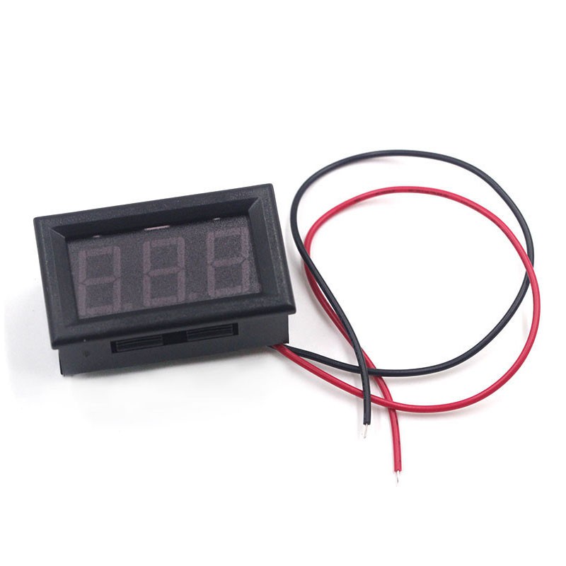 DC 5-120V 2 Wires 0.56inch Mini Voltmeter Digital Voltage Tester for Auto Car LED Display Gauge