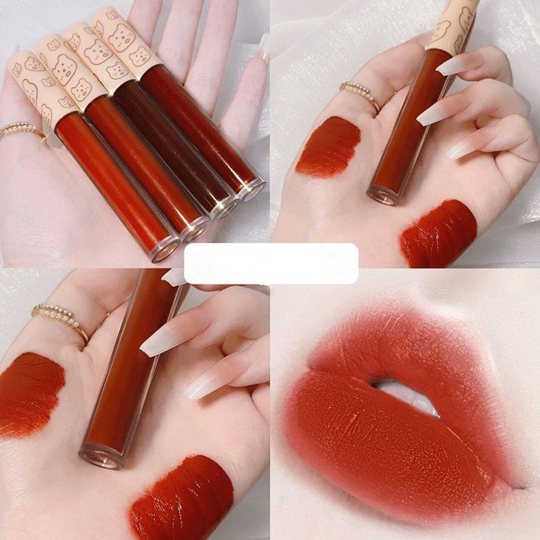 [Hàng mới về] Son môi lì mềm mịn chống nước chống dính hợp thời trang