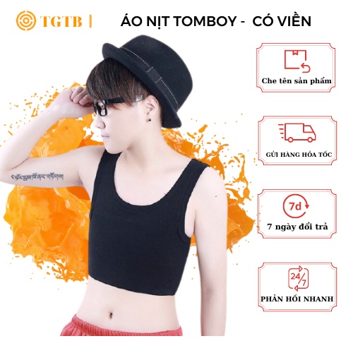 Áo Nịt Ngực Tomboy Có Viền - Móc Gài - Co giãn Thoải Mái Dành Cho Tomboy Sb Trans