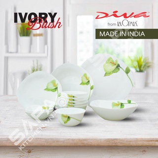 Bộ 6 chén cơm thủy tinh Diva Ivory A.S (La Opala)