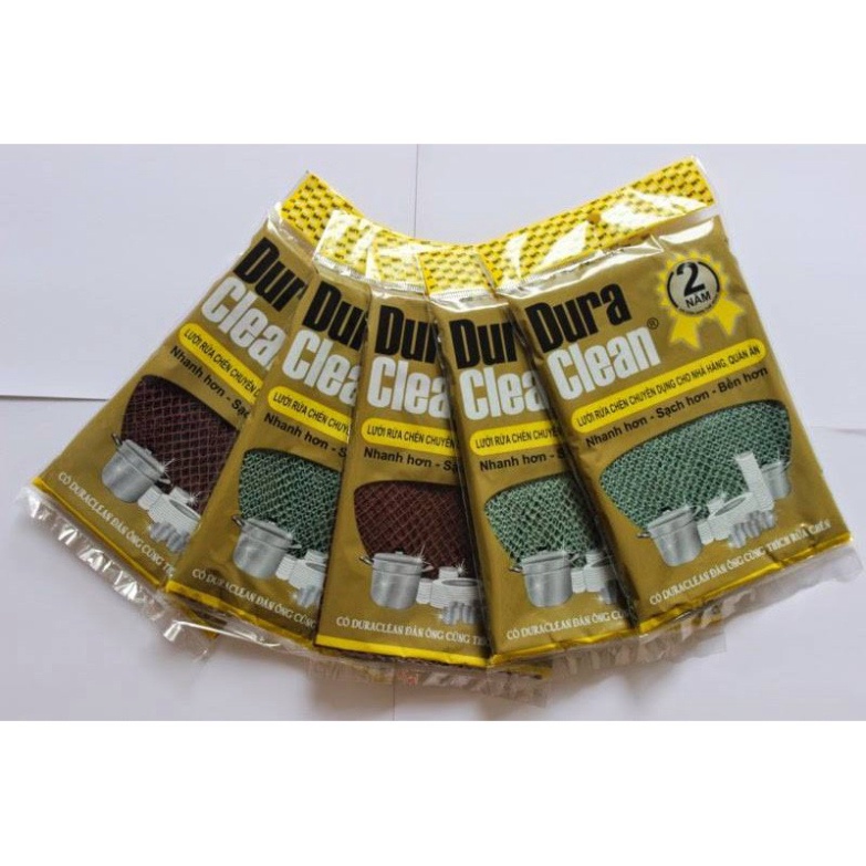 SỈ Lưới rửa chén bát DURA CLEAN cao cấp - BỀN ĐẾN 2 NĂM