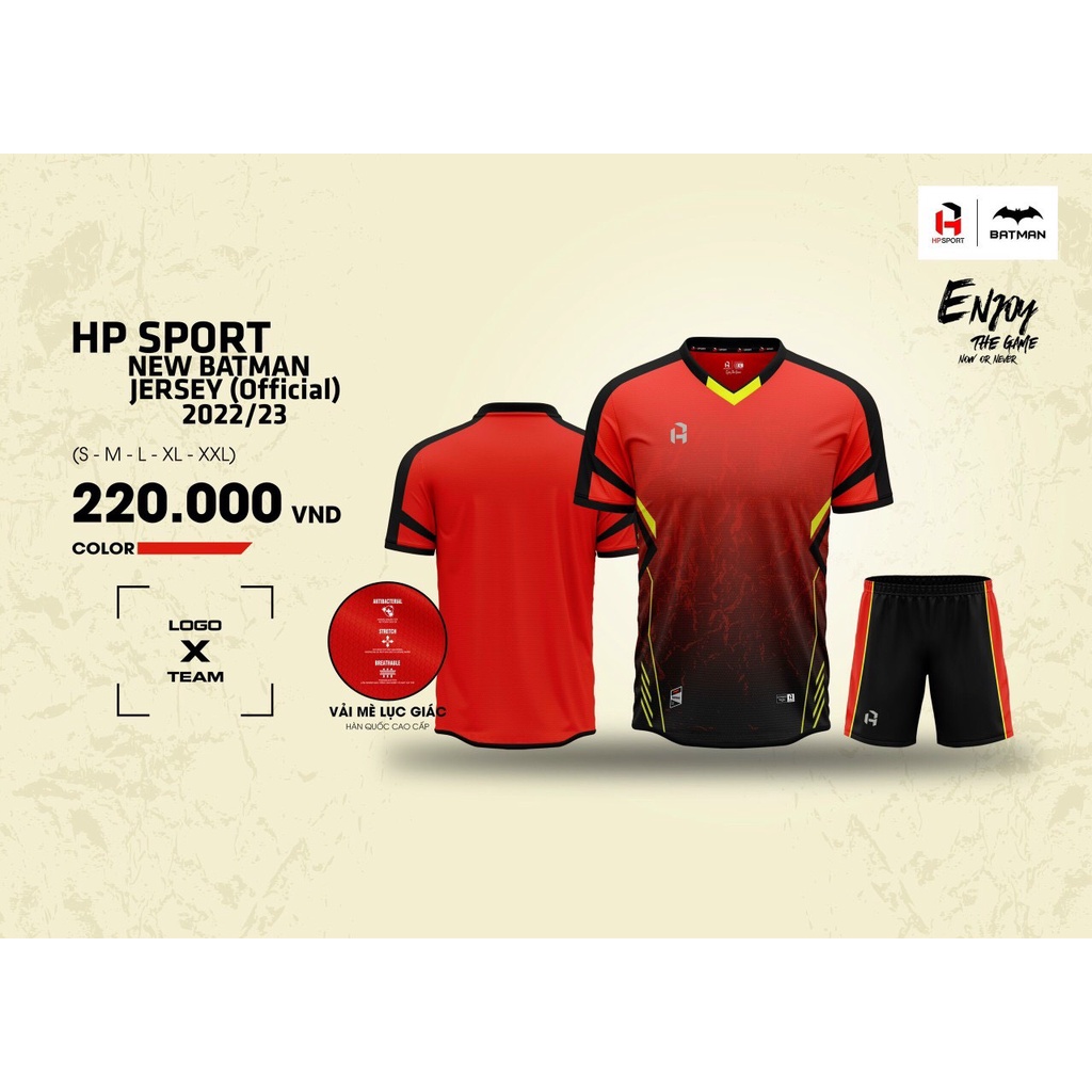 Bộ Quần Áo Thể Thao Nam Nữ Chính Hãng HP Batman - Mẫu Mới Nhất 2022