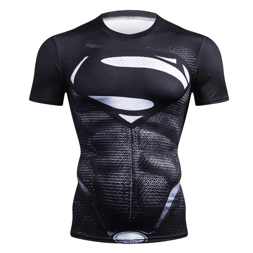 New Compression Batman T-shirt Người đàn ông Tay ngắn 3D Superhero Gym Nam giới Áo phông Thời trang mùa hè Áo phông thể hình
