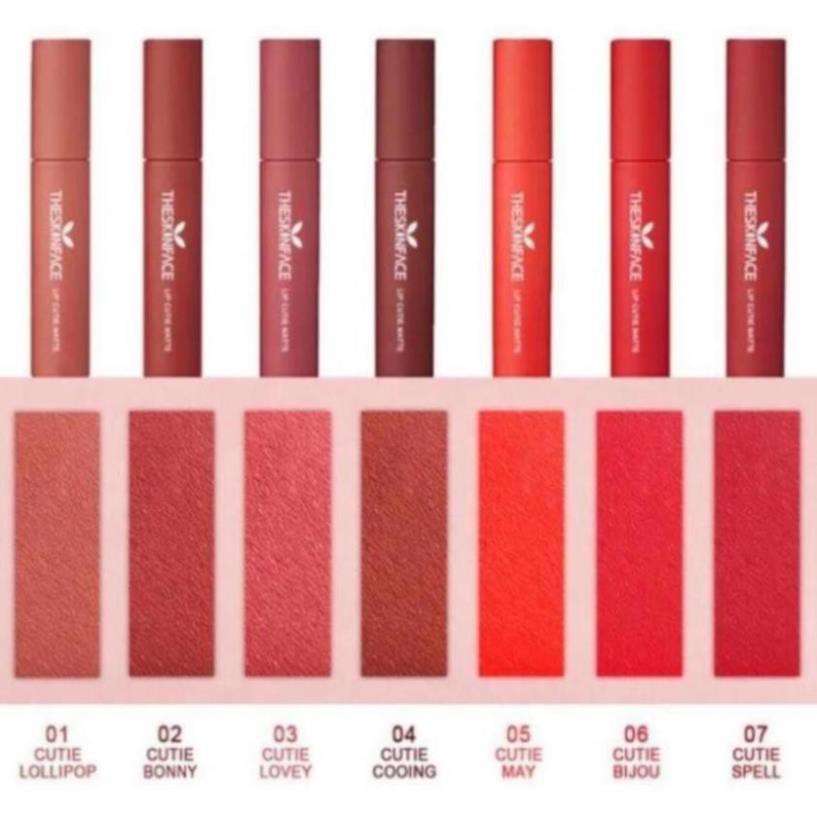 Son kem lì The Skin Face Lip Cutie Matte