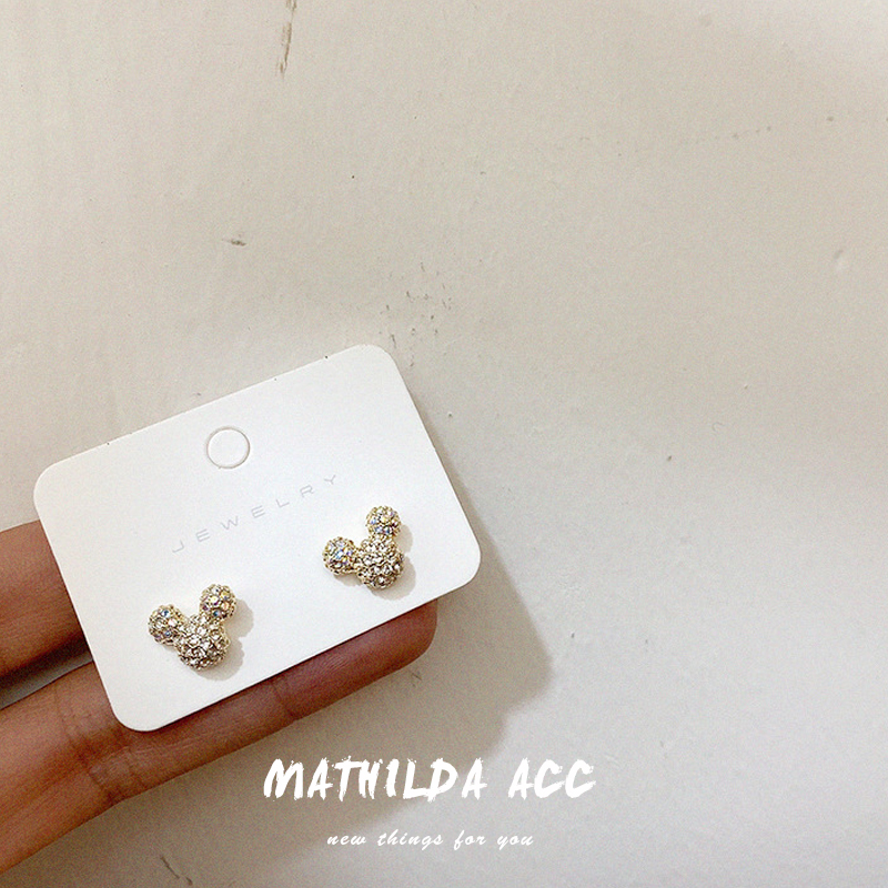 Khuyên tai đính đá thời trang Hàn Quốc dành cho nữ