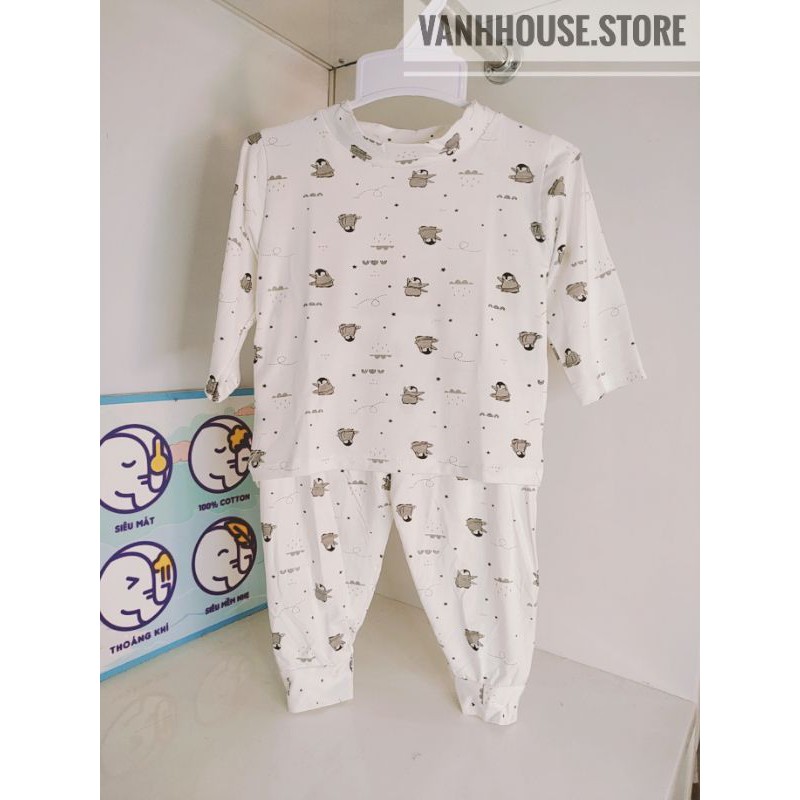 [ SALE HOT] Bộ Avaler cotton pettit sợi tre mềm mịn cổ ôm