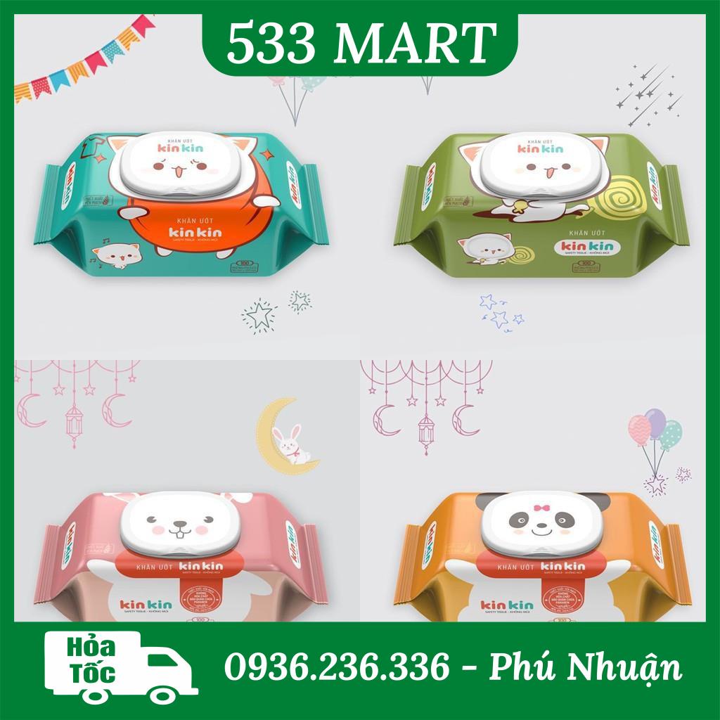 [SP Mới của MAMAMY) Khăn giấy ướt Kinkin có nắp 100 tờ