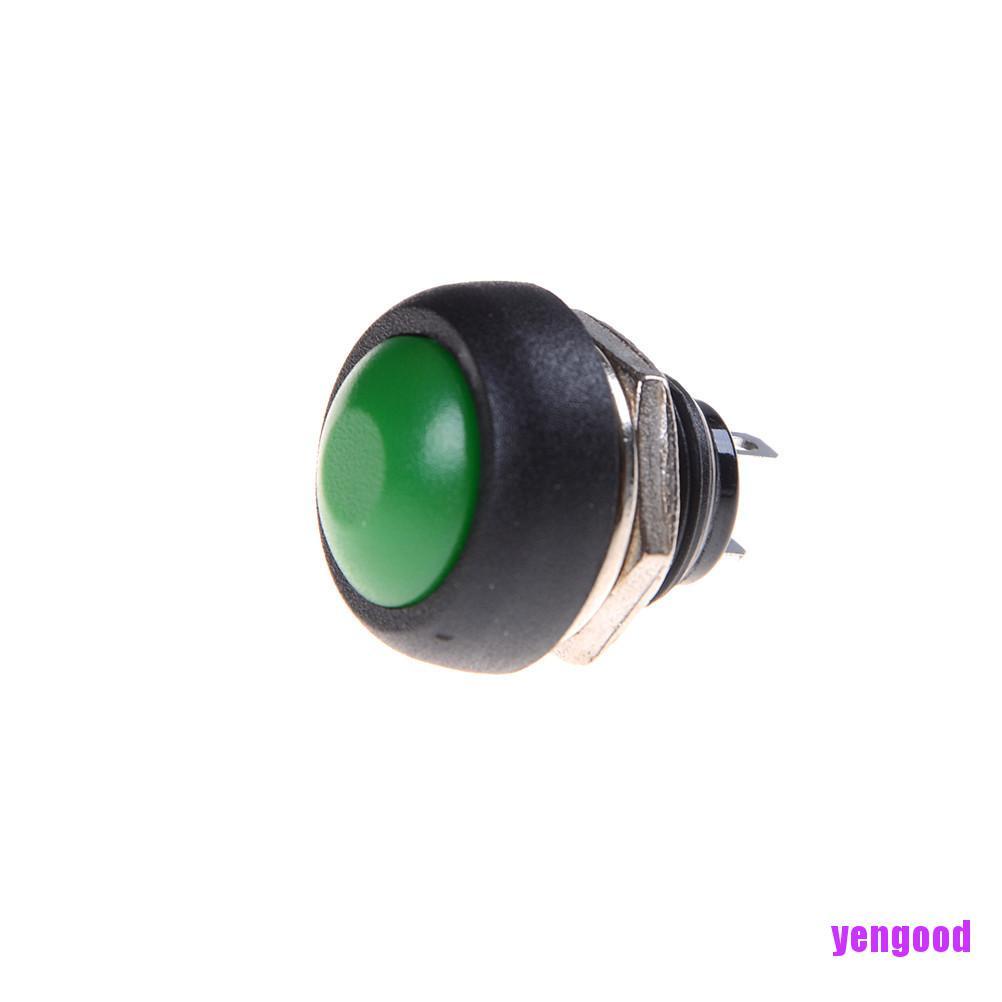 Công tắc bật/ tắt hình tròn mini 12mm chống thấm nước nhiều màu thời trang