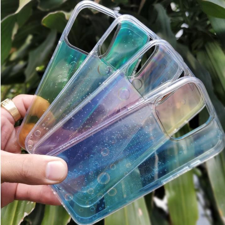 🌟CHÍNH HÃNG🌟Ốp lưng Sulada đổi màu ánh cầu vồng in hình chìm bóng nước cho iphone 13 PRO / MAX