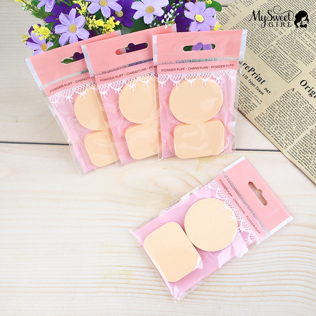 (Hàng Mới Về) Set 2 Mút Trang Điểm Mềm Mại Sử Dụng Khô / Ướt Cho Nữ | BigBuy360 - bigbuy360.vn