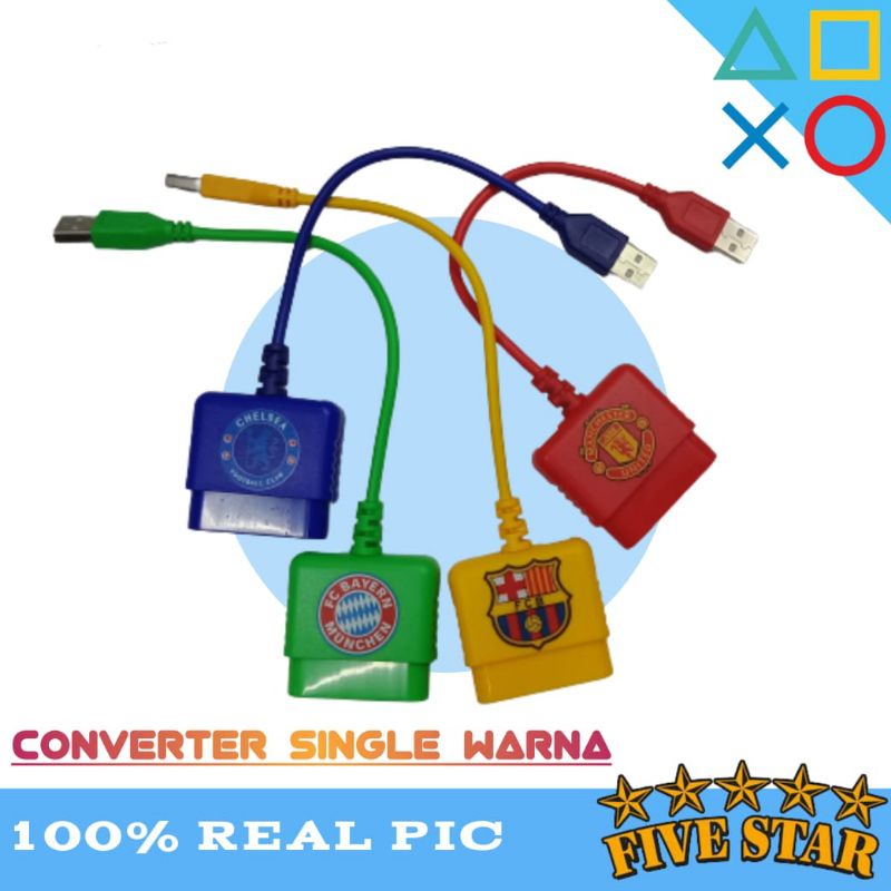 Bộ Chuyển Đổi Tay Cầm Chơi Game Usb 1 Ngăn PS 2 Sang PS 3 PC