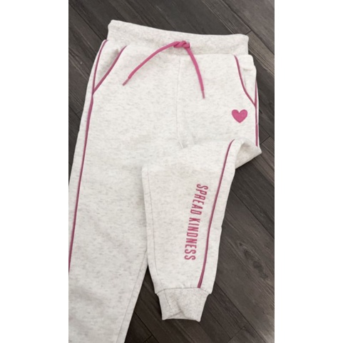 Bộ nỉ bé gái Primark xuất dư xịn áo hoodie viền hồng