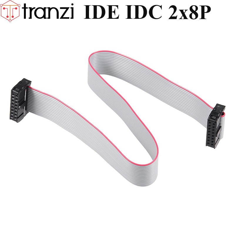 Dây cắm header 2.54mm IDE IDC 2x8P 25cm dập 2 đầu - túi 1 cái
