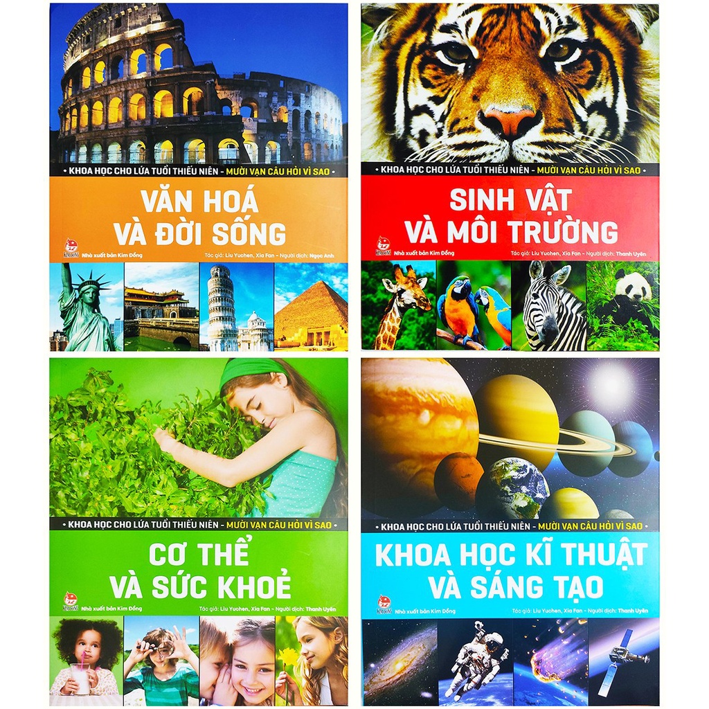 Sách - Combo Khoa Học Cho Lứa Tuổi Thiếu Niên - Mười Vạn Câu Hỏi Vì Sao (Bộ 4 Cuốn)