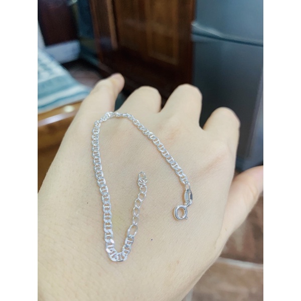 Lắc tay bạc ta Nmj mắt đơn 10