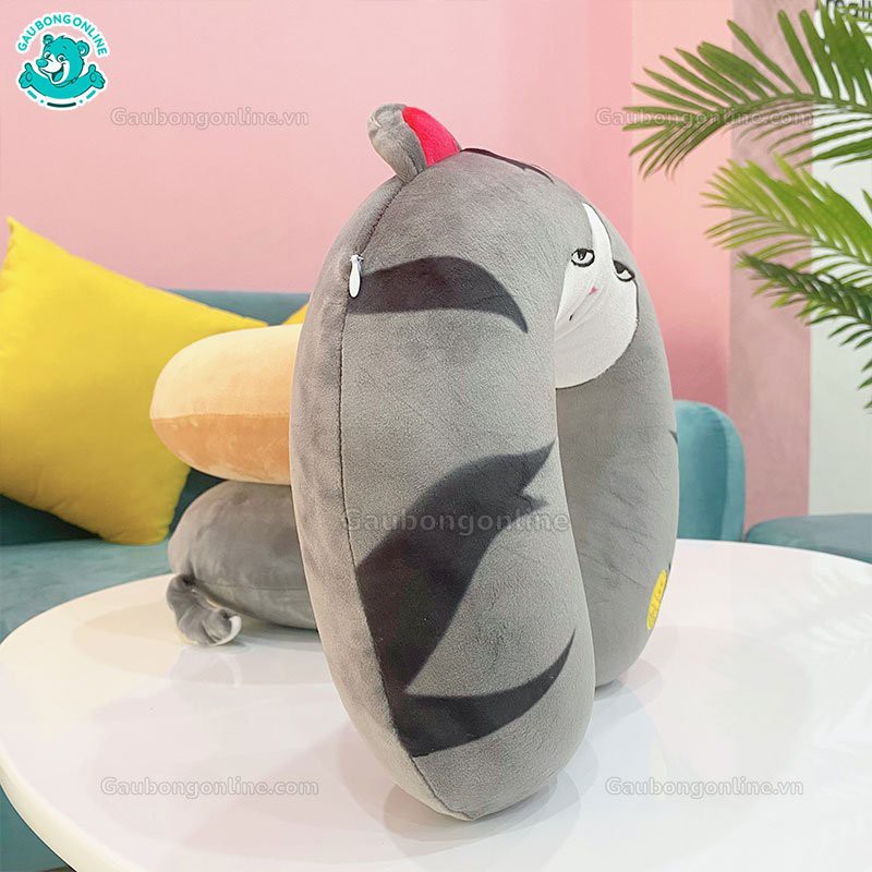 Gối Cổ Mèo Hoàng Thượng - Gối Cổ Văn Phòng Cao Su Non Cao Cấp Gấu Bông Online