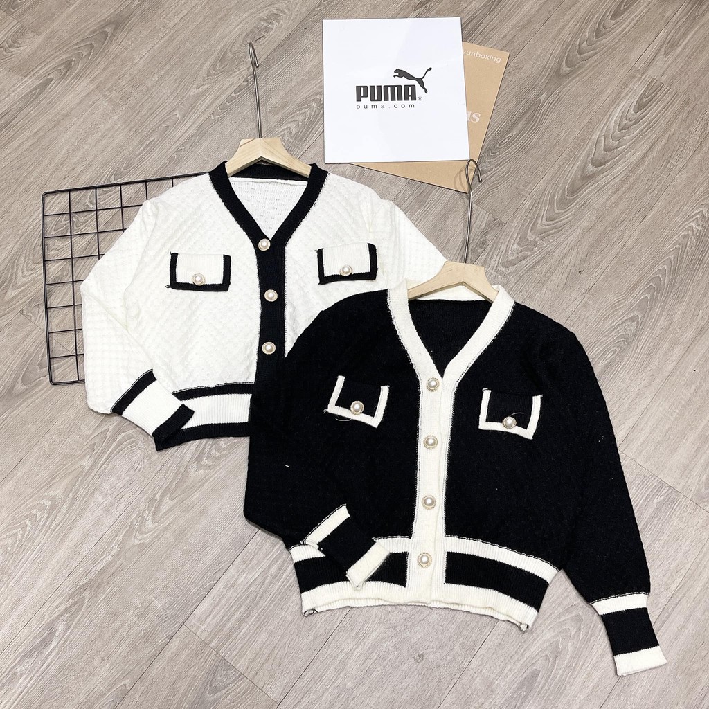 KHOÁC LEN CARDIGAN VIỀN
