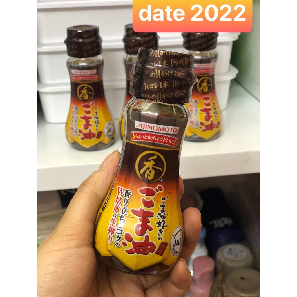 Dầu mè nguyên chất Ajinomoto Nhật 70G (Date 2022)