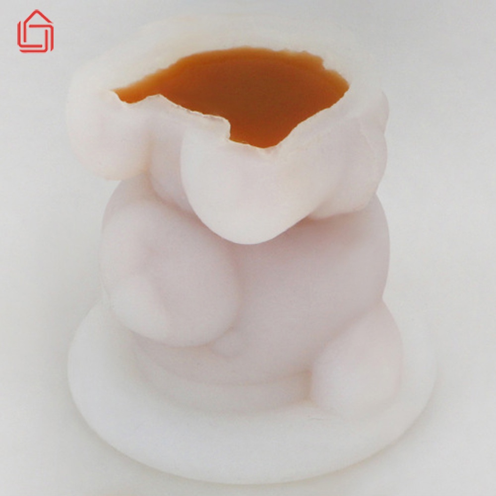 Khuôn đá silicone hình gấu dễ thương, họa tiết sắc nét giúp làm đá nhanh gọn hình sinh động - nhamoi