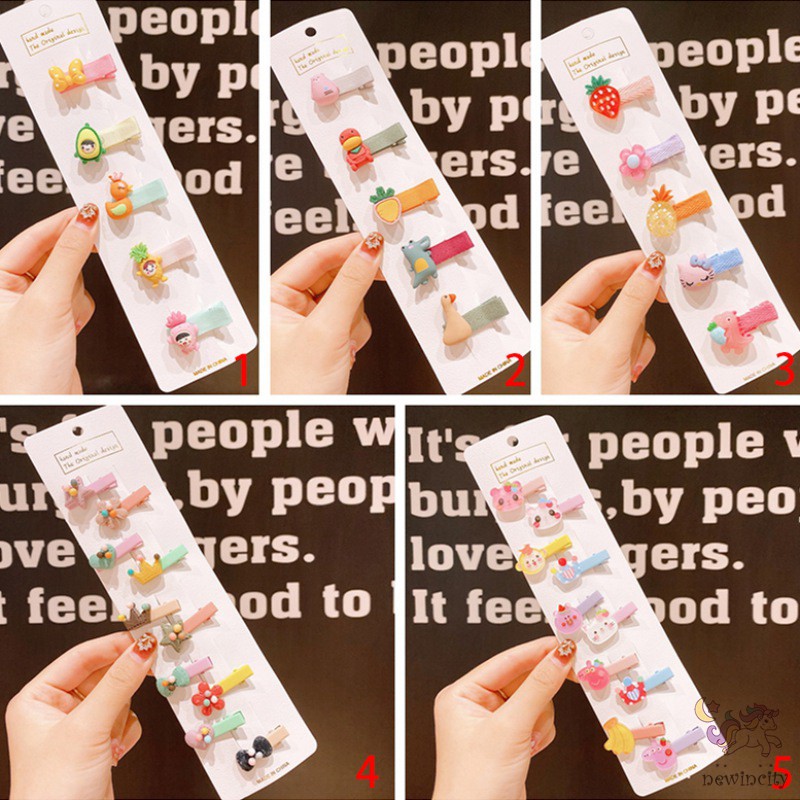 Bộ Kẹp Tóc Thiết Kế Xinh Xắn Dành Cho Bé Gái