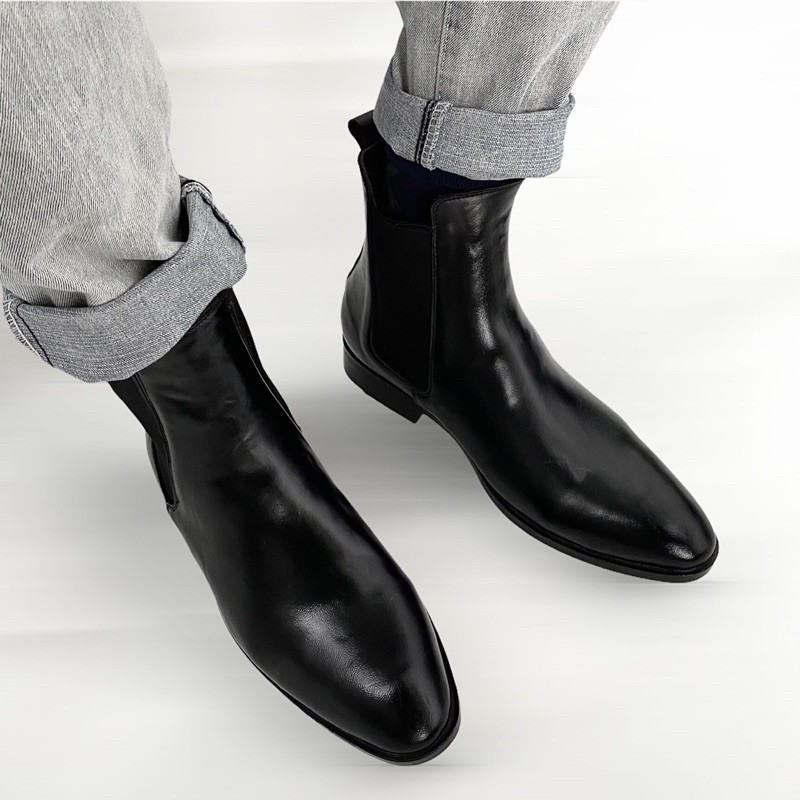 [Mã LT50 giảm 50k đơn 250k] Giày da bò thật nam Chelsea Boot TEFOSS HT650 ver1 bản thun thẳng size 37-45 | BigBuy360 - bigbuy360.vn