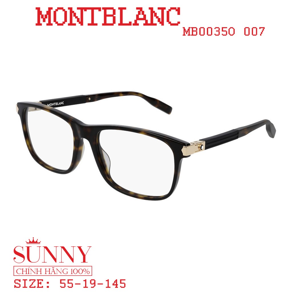 Gọng kính Montblanc MB0035O chính hãng, bảo hành toàn quốc