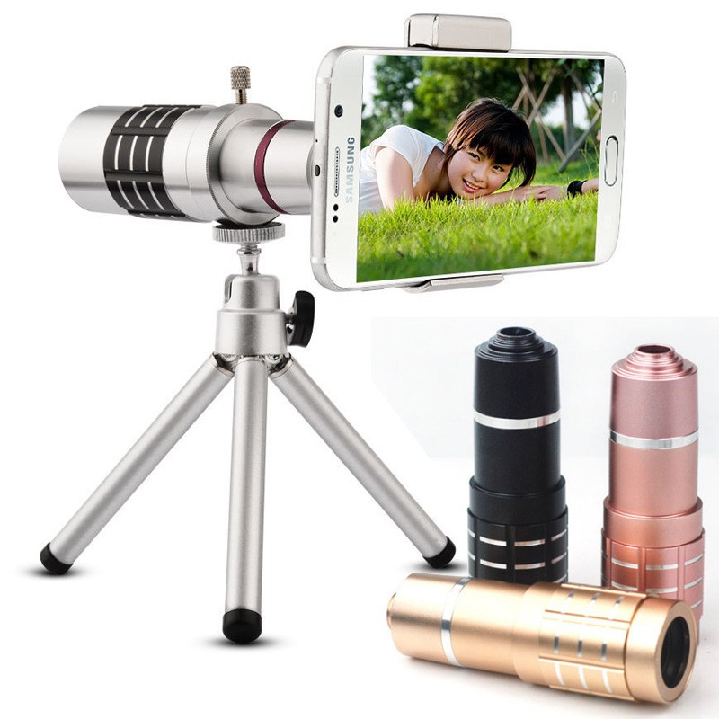 Ống kính Zoom xa 12x Mobile Telephoto Lens cho điện thoại.