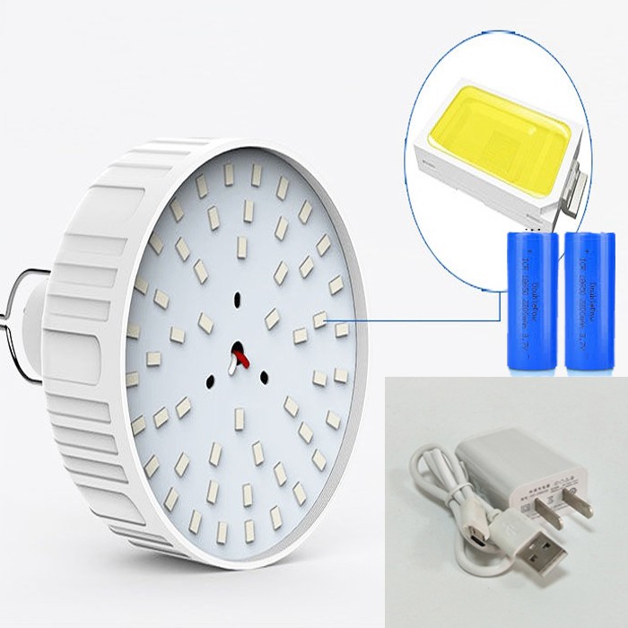 Bóng Đèn LED Tích Điện-Kèm Sạc-95w và 118w. chiếu sáng.Thời gian chiếu 5 tiếng