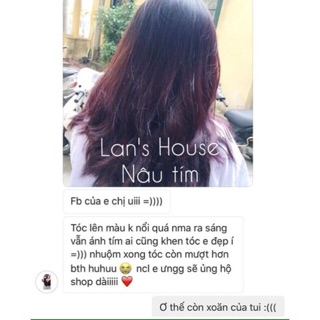 (Nâu tím ) Thuốc nhuộm tóc