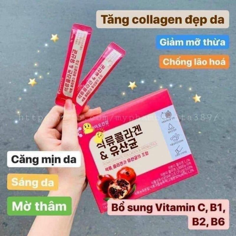 colagen lựu đẹp da,tăng nội tiết
