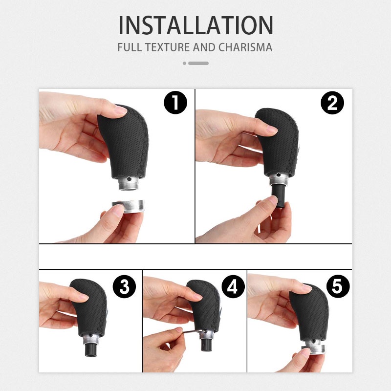 Tay Nắm Cần Số Xe Hơi Thủ Công 5 Tốc Độ Bằng Da PU Thông Dụng Núm Gạt Chuyển Đổi Cần Gạt Số Xe Hơi Núm điều khiển xe ô tô Đa năng Kiểu JDM Công tắc tốc độ tự động Đòn bẩy Đầu tiện nghi An toàn Ô tô Thanh chuyển số  Phụ kiện sửa đổi