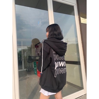 ÁO KHOÁC NỈ HOODIE POWF FORM RỘNG