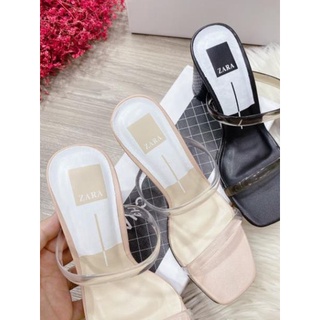 V(ẢNH THẬT)Guốc 9p 2 Quai Mica Zara Gót Trụ Hàng Rẻ Đẹp No Box Xịn 2020 : , * ! !