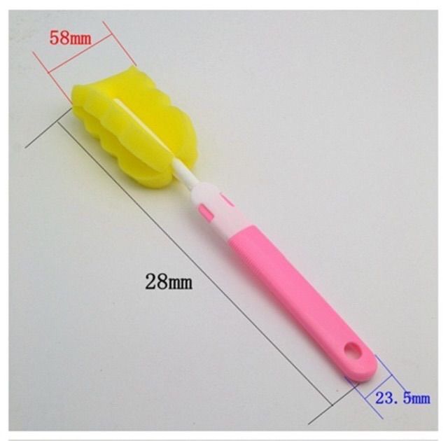 Cọ rửa bình sữa và núm ti ( dạng mút)