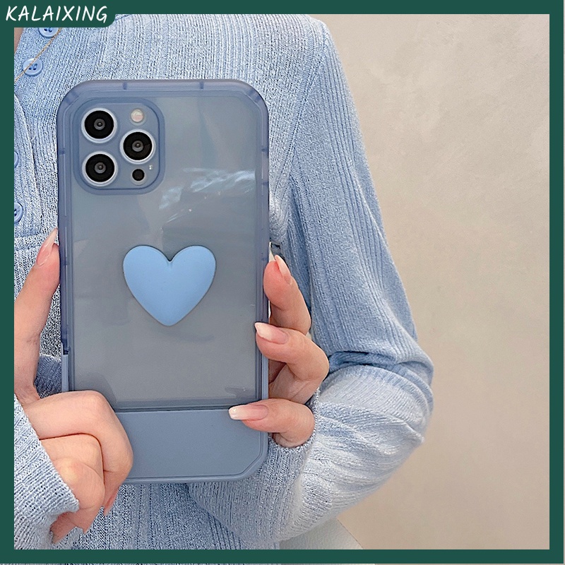Ốp Điện Thoại Trong Suốt Họa Tiết Trái Tim Cho iPhone 13 12 11 Pro max X XS XR 12Pro 12ProMax