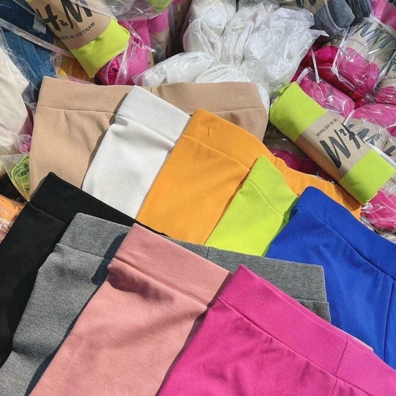 Quần legging ngố chất porip mặc thoải mái, dễ vận động nhiều màu freesize dưới 58kg - CD0078