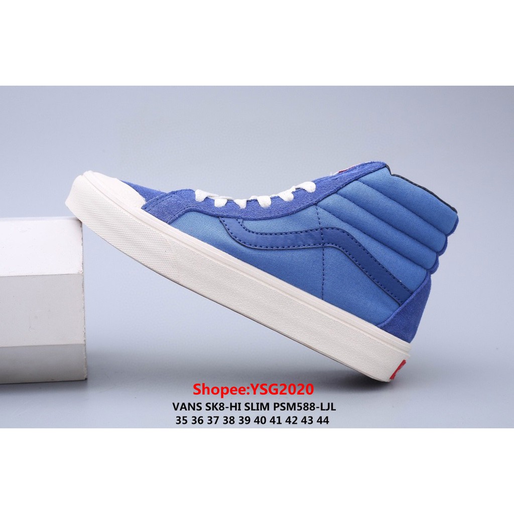 [YSG2020] Giày thể thao Vans_SK8-Hi Pro Skate màu xanh 2