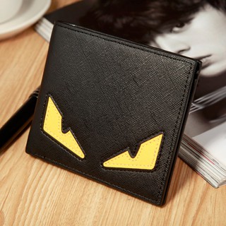 Leather wallet with unique interesting eye pattern