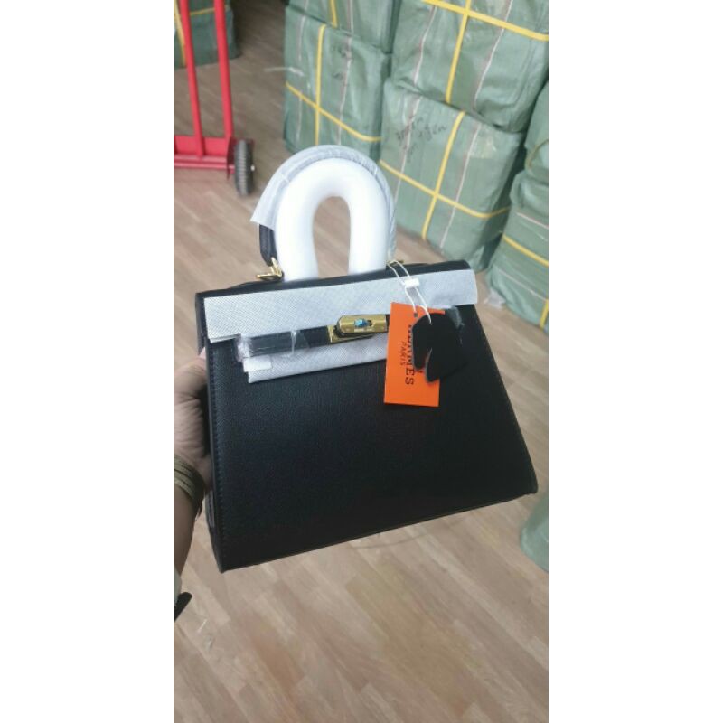 Túi H Kel.ly size 25 tag bạc kèm ổ khoá | BigBuy360 - bigbuy360.vn