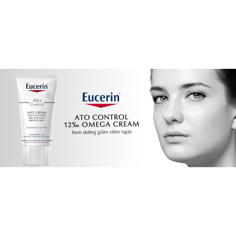 [CHÍNH HÃNG CÓ TEM] Eucerin Ato Control Face Care Cream (50 ml) - Kem Dưỡng Da Mặt Cho Da Dị Ứng